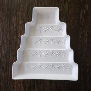 Loucarte Portugal Ceramic Wedding Cake Platter EUC $18